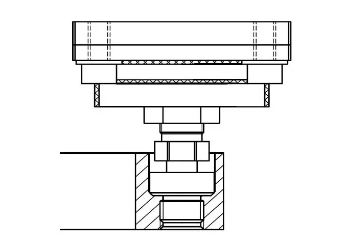 Produktfoto 1 von HBM Messtechnik 1-HLCB/ZDP/4.4T, Gummi-Metall-Lager EasyTop HLCB/4,4t