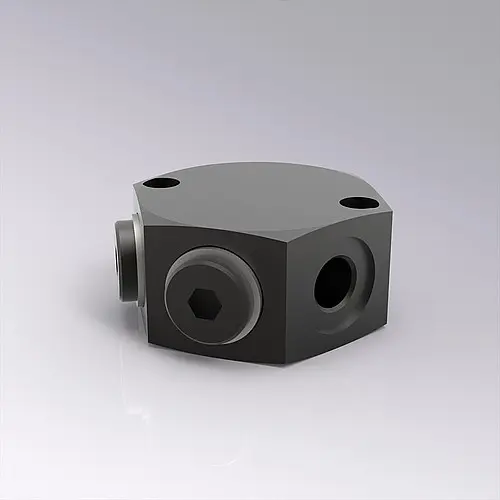 Produktfoto 1 von FIBRO 2480.00.24.31 Verteilerblock G1/8, 6 Anschlüsse