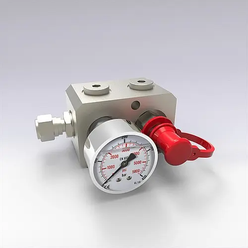 Produktfoto 1 von FIBRO 2480.94.00.31.01.12 Kontrollarmatur mit Wandanschluss