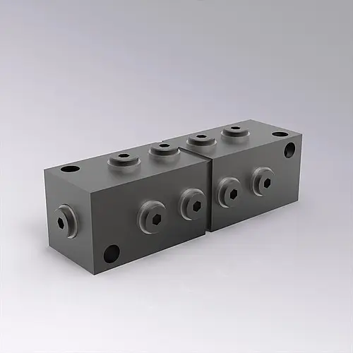 Produktfoto 1 von FIBRO 2489.00.24.33.01 Verteilerleiste G1/8, 2x7 Anschlüsse