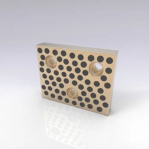 Produktfoto 1 von FIBRO 2960.82.25.125.100 Gleitplatte, Bronze mit Festschmierstoff, nach WDX-Norm