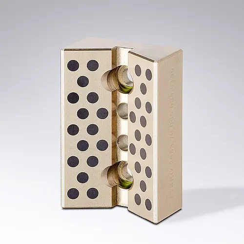 Produktfoto 1 von FIBRO 2963.70.065.035.0200, Prismenführung, Bronze mit Festschmierstoff