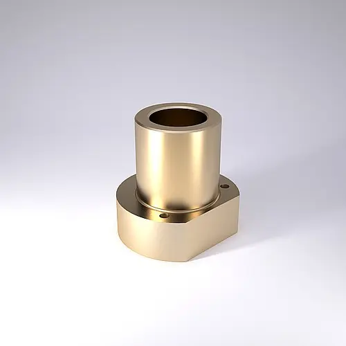 Produktfoto 1 von FIBRO 2091.71.040 Führungsbuchse mit Flansch ECO-LINE, Bronze mit, ISO 9448-4