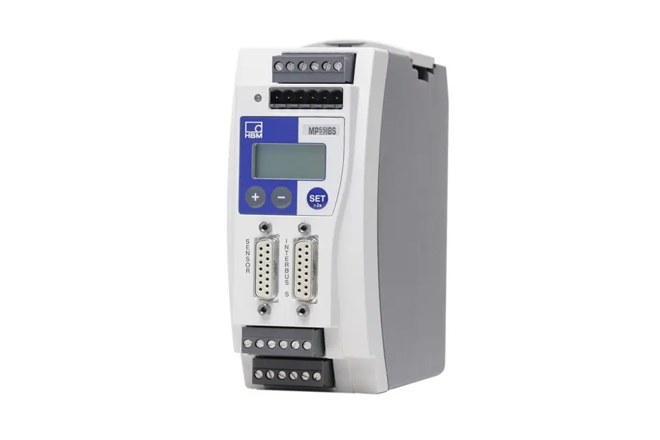 Produktfoto 1 von HBM Messtechnik 1-MP55IBS, TF-Messverstärker (4,8kHz), Interbus S