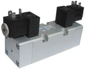 Produktfoto 1 von AZ Pneumatica 253A EE AS, Wegeventil ISO 2 5/3 entlüftet, Impulsventil