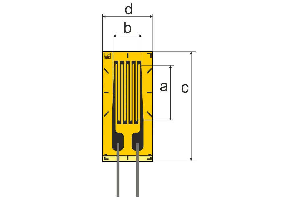 Produktfoto 1 von HBM Messtechnik DMS 10/120 LC11, DMS für die SA, P\n: 1-LC11-10/120