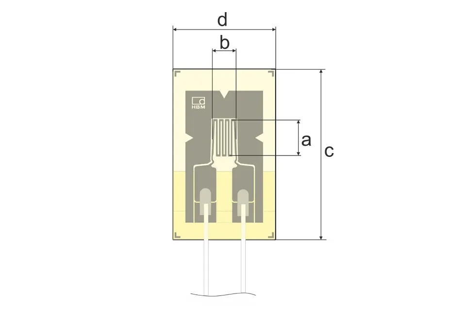 Produktfoto 1 von HBM Messtechnik DMS 3/350ZE LE11, Spezielle DMS, P\n: 1-LE11-3/350ZE