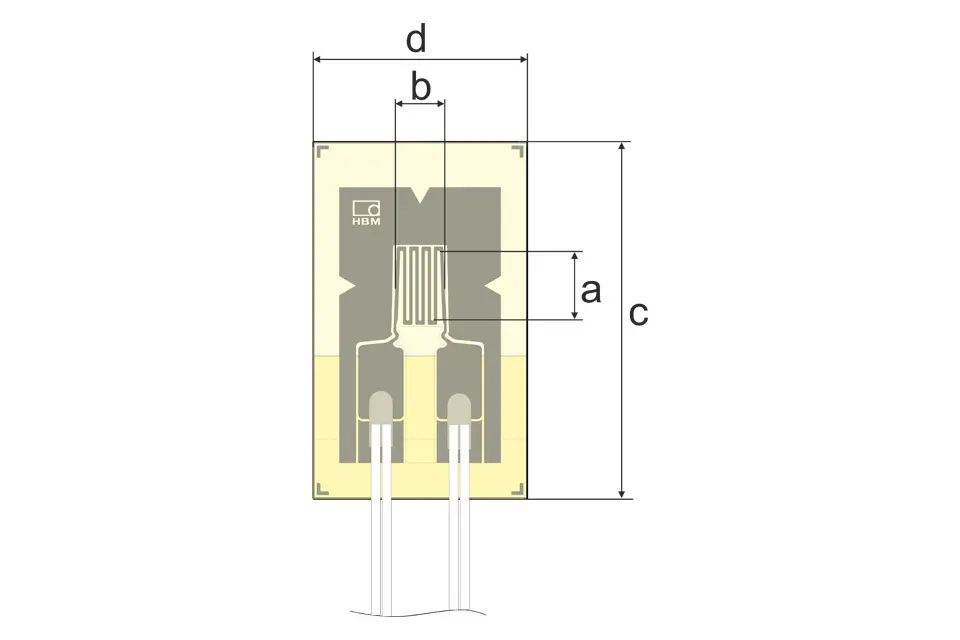 Produktfoto 1 von HBM Messtechnik DMS 3/350VE LE11, Spezielle DMS, P\n: 1-LE11-3/350VE