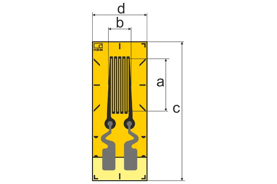 HBM Messtechnik 1-LY68-3/350, New Mat. 1-LY18-3/350GE, Lineare DMS für die SA