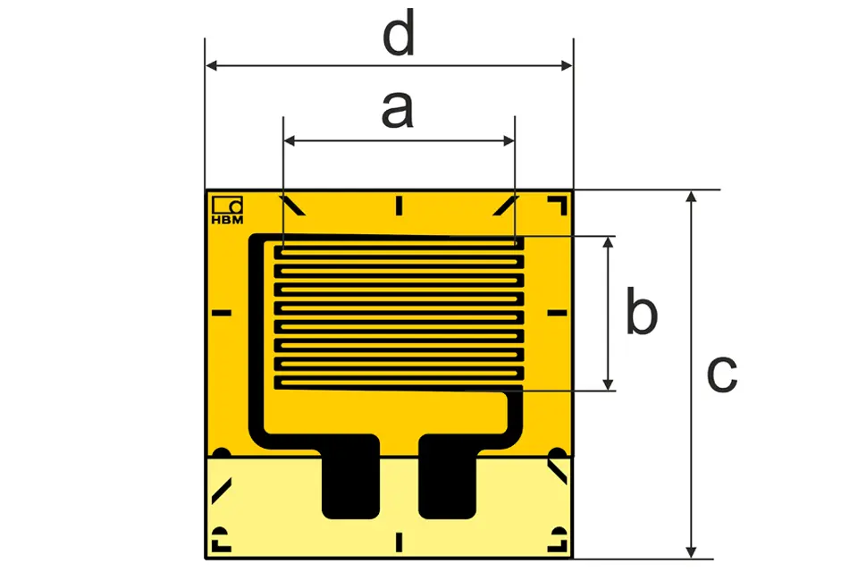 HBM Messtechnik DMS 1.5/120E LY91, Lineare DMS für die SA, P\n: 1-LY91-1.5/120_E