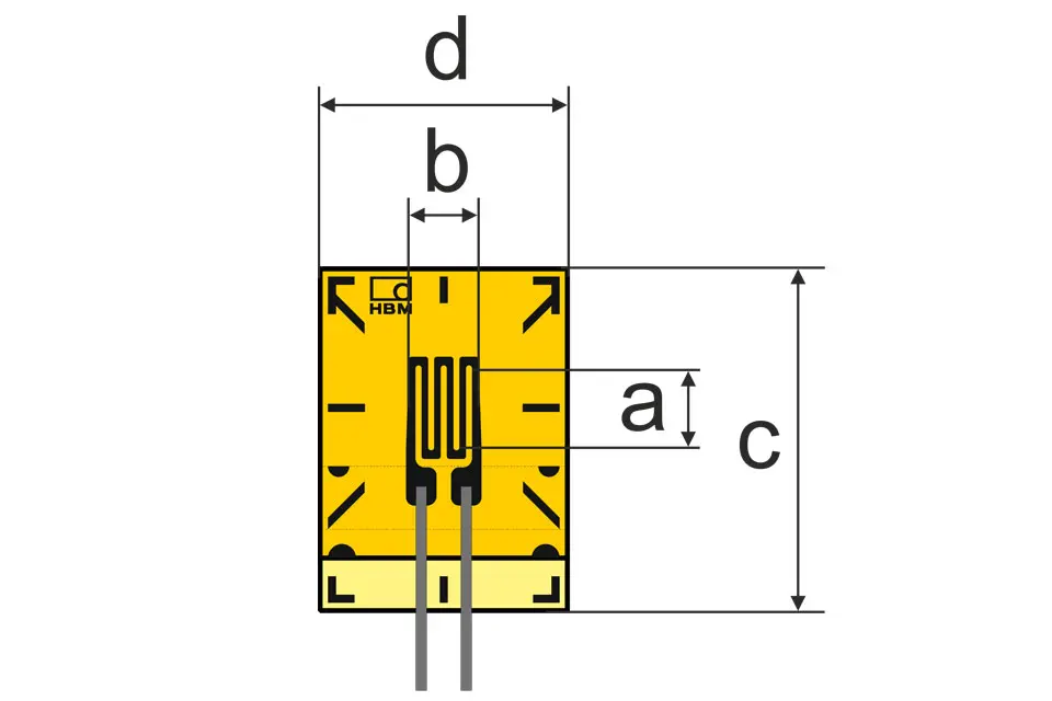 HBM Messtechnik DMS 1.5/350 LY13, Lineare DMS für die SA, P\n: 1-LY13-1.5/350