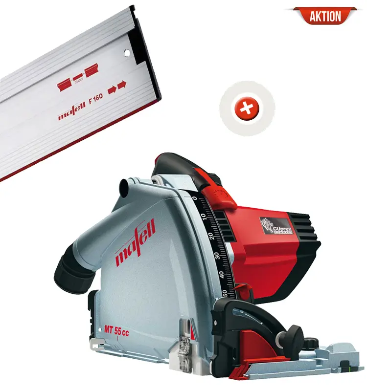 Produktfoto 1 von Mafell Tauchsäge MT 55 cc MidiMAX im MAFELL-MAX mit Führungsschiene F 160
