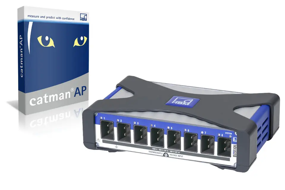 Produktfoto 1 von HBM Messtechnik 1-MX809-PAKAP, QuantumX Paket: MX809B + catmanAP