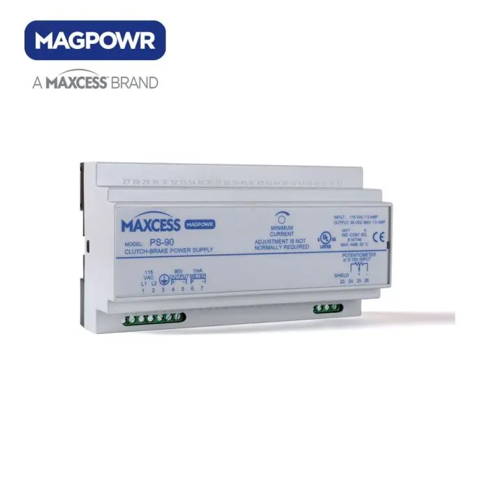 Produktfoto 1 von Maxcess Leistungsverstärker, für Magnetpulverbremse/Kupplun, PS90, Hutschiene