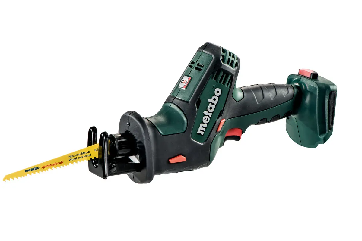 Produktfoto 1 von Metabo 602266890, Akku-Säbelsäge SSE 18 LTX Compact ohne Akku und Ladegerät im Karton