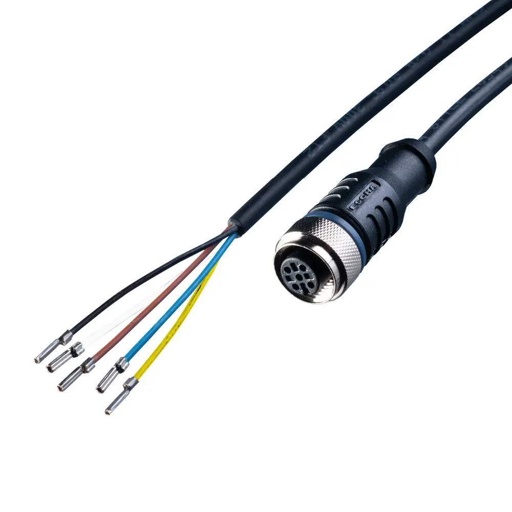 LED2WORK 200100-11, Sensor Kabel, PUR, 10 m, 5-Adern, offen/M12 Buchse, A-kodiert