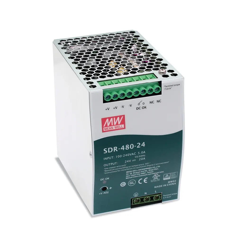 Produktfoto 1 von LED2WORK 210100-04, 24V DC Hutschienen Netzteil 480 W