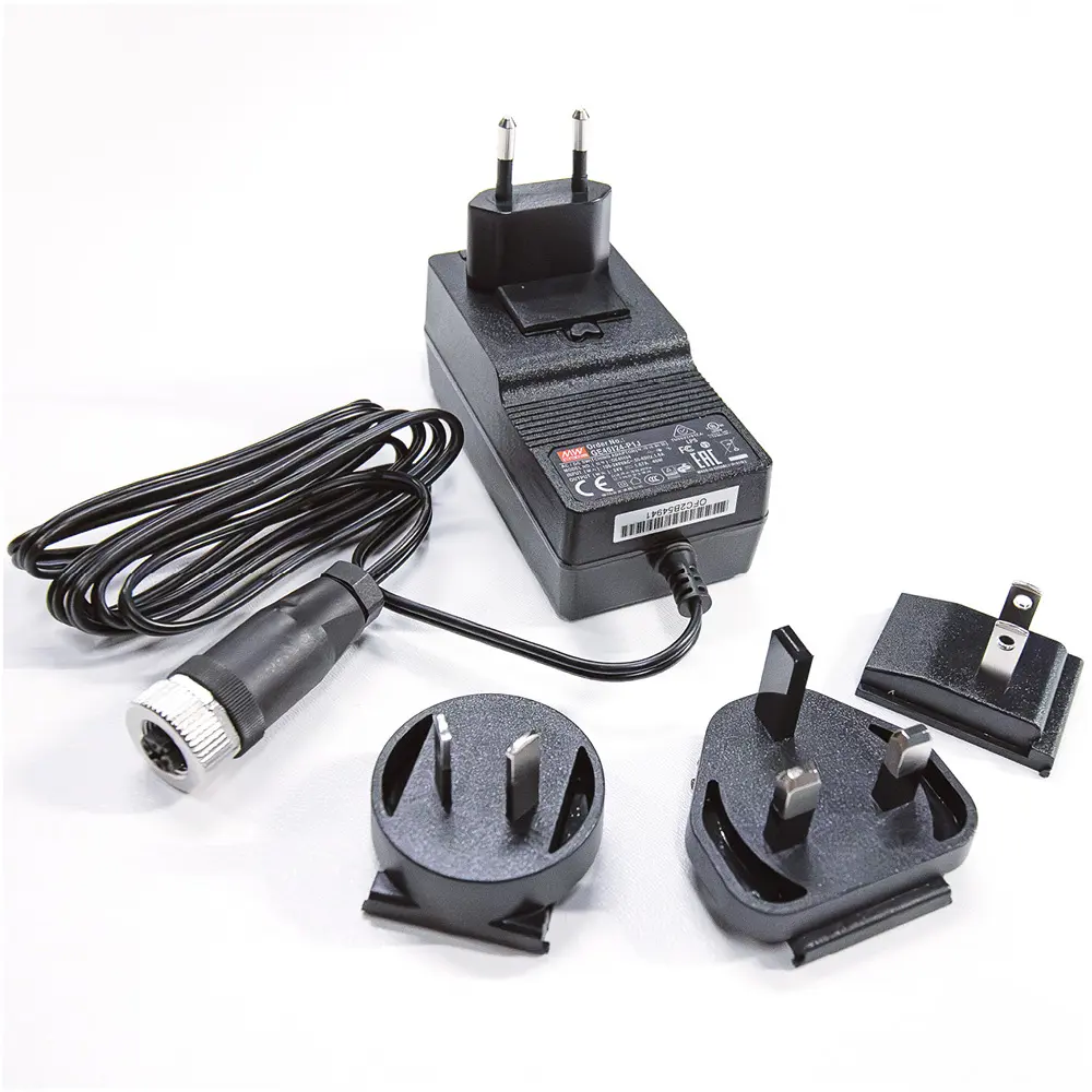 Produktfoto 1 von LED2WORK 210100-17, 24V DC Steckernetzteil mit AC Wechseladapter,40 W