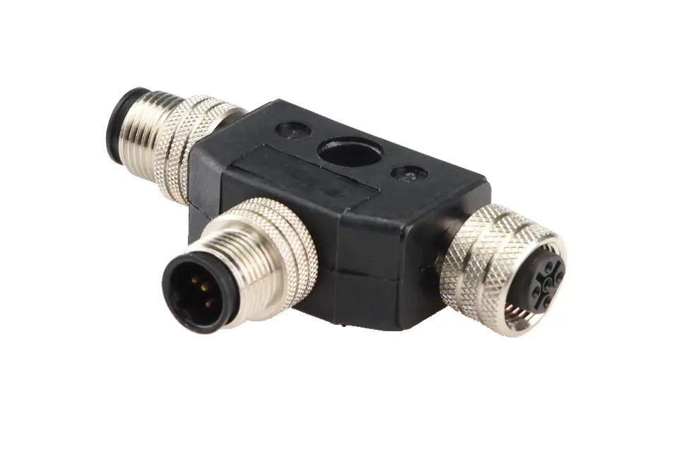 Produktfoto 1 von HBM Messtechnik 1-PROFI-VT-M12, T-Stück PROFIBUS M12, B-kodiert, 5-polig