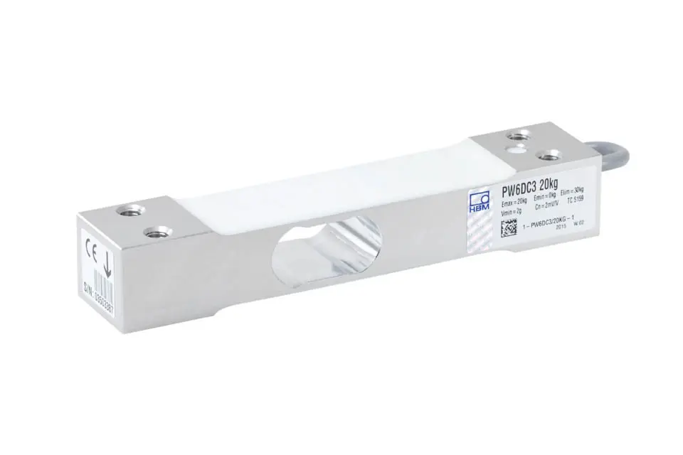 Produktfoto 1 von HBM Messtechnik 1-PW6DC3/20KG-1, Plattformwägezelle PW6DC3/20kg