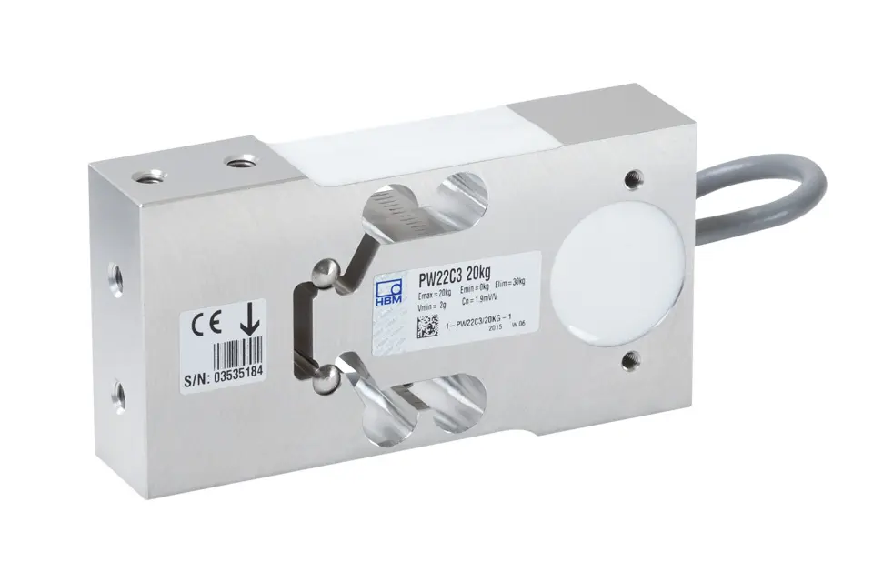 Produktfoto 1 von HBM Messtechnik 1-PW22C3/10KG-1, Plattformwägezelle PW22C3/10kg