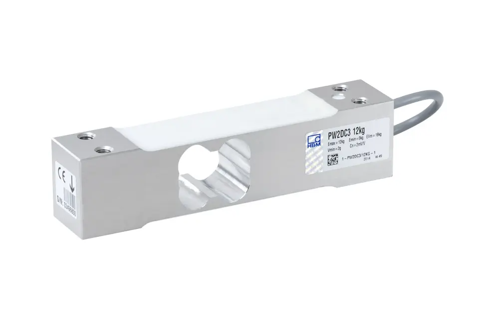 Produktfoto 1 von HBM Messtechnik 1-PW2DC3/12KG-1, Plattformwägezelle PW2DC3/12kg