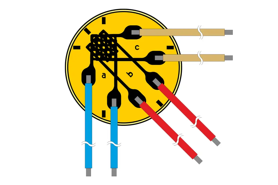 HBM Messtechnik DMS 0.8/120ZE RF91, MiniaturRosett.-DMS f. Messungen an Platinen