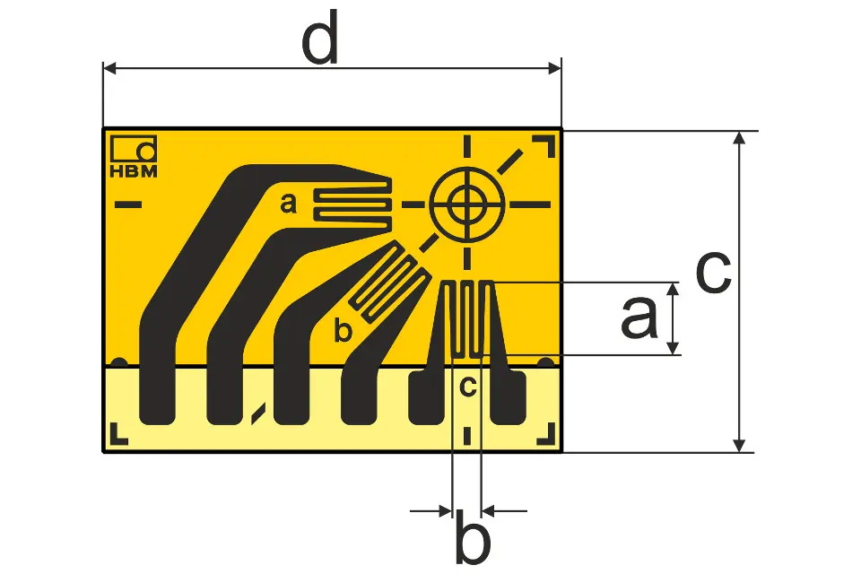 Produktfoto 1 von HBM Messtechnik DMS 1.5/120K RY61, Spezielle DMS, P\n: 1-RY61-1.5/120K