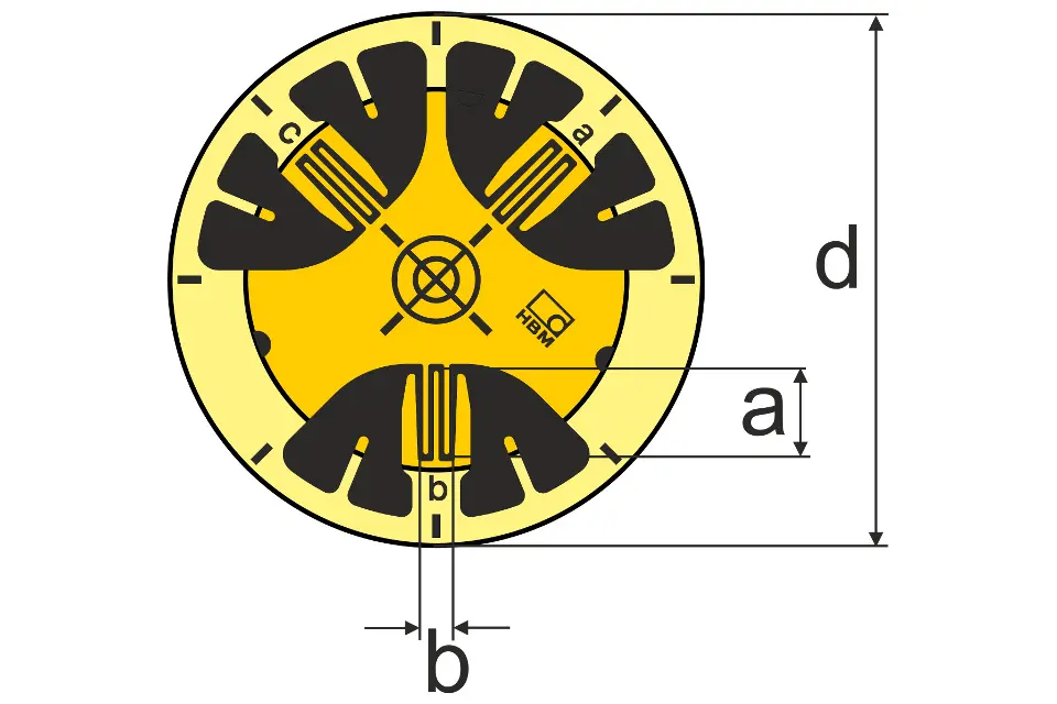 Produktfoto 1 von HBM Messtechnik DMS 1.5/120S RY61, Spezielle DMS, P\n: 1-RY61-1.5/120S