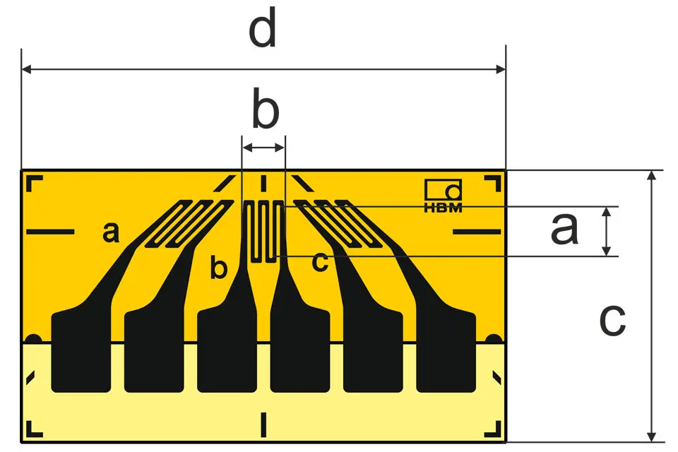 Produktfoto 1 von HBM Messtechnik DMS 1.5/120 RY88, Rosetten-DMS für die SA, P\n: 1-RY88-1.5/120