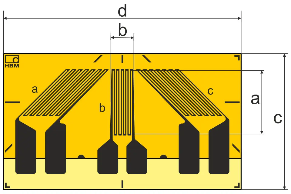 Produktfoto 1 von HBM Messtechnik DMS 6/120 RY81, Rosetten-DMS für die SA, P\n: 1-RY81-6/120