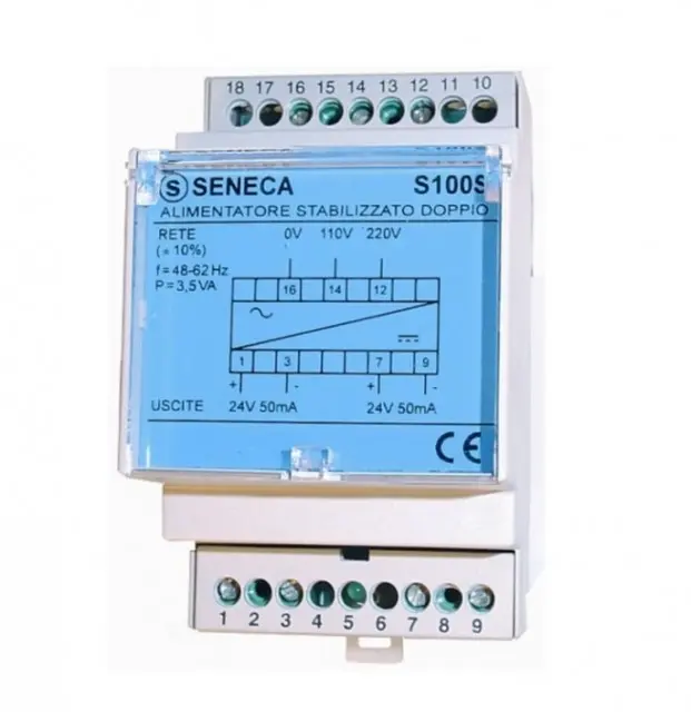 SENECA S100S-1-ST, Doppelstromversorgung für Stromschleife, 115 / 230 Vac
