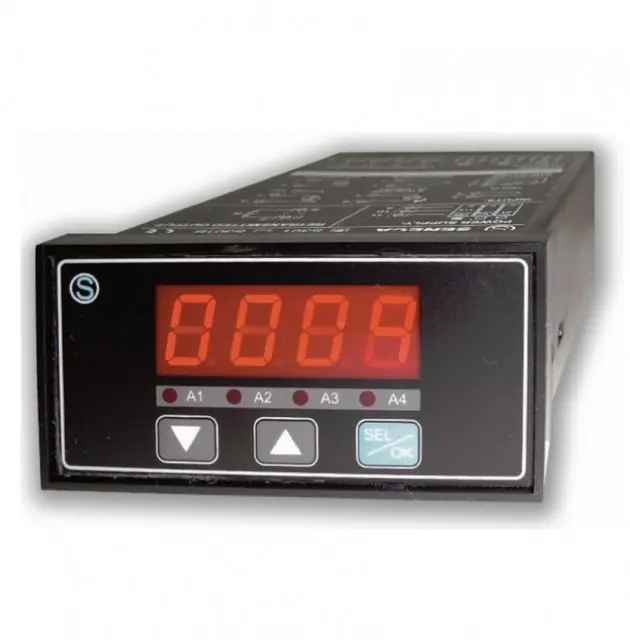 Produktfoto 1 von SENECA S301-1-R-AR-S, 4-stelliges Anzeigegerät, 115/230 Vac, 3 SPDT, RS232/RS485