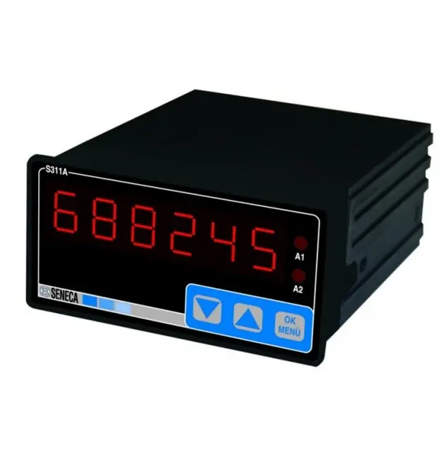 Produktfoto 1 von SENECA S311A-6-L, 6-stellige Anzeige, universal AI, 10-40 Vdc/19-28 Vac