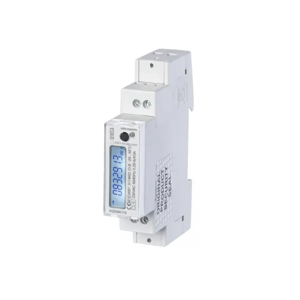 Produktfoto 1 von SENECA S501-40-MOD-MID, Energiezähler 40A einphasig 2-Draht 1 DIN, Modbus, MID