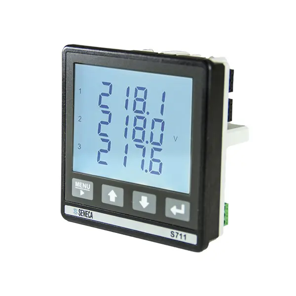 Produktfoto 1 von SENECA S711B6MOD, Basis-Analysator TA1/5A RS485 1MB 1 DI/ 1 DO LCD