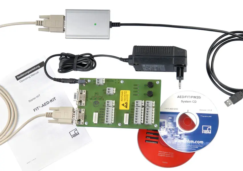 Produktfoto 1 von HBM Messtechnik 1-FIT-AED-KIT, Starter-Kit für AED9401A und FIT
