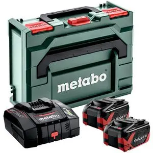 Produktfoto 1 von Metabo 685305000, Werkzeugakku Basis Set LiHDX, 18V / 8,0Ah, 2 Akkus, Schnellladegerät