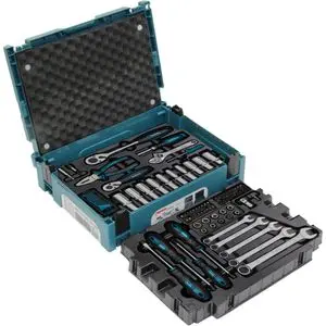 Produktfoto 1 von Makita E-11542, Mechaniker-Set mit Handwerzeugen im Makpac, 87-teilig