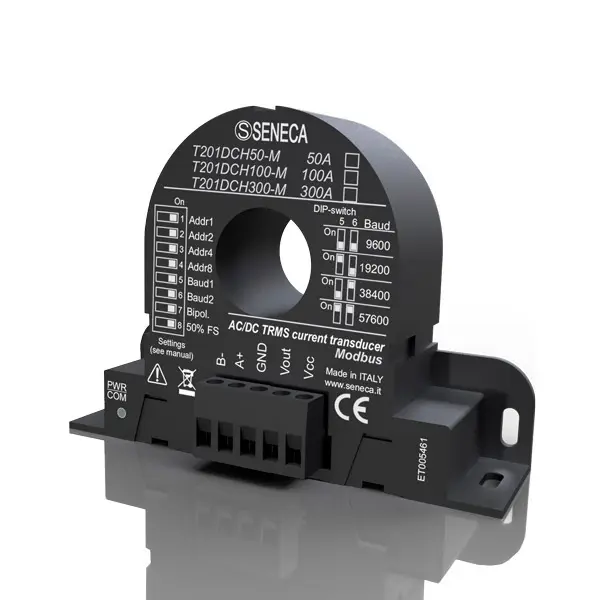 Produktfoto 1 von SENECA T201DCH100-M, ±100A Stromwandler, Hall-Effekt, 0-10V, ModBUS
