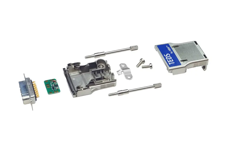 Produktfoto 1 von HBM Messtechnik 1-TEDS-DB-15P, Set: Sub-D-15 Stecker TEDS(0-wire)
