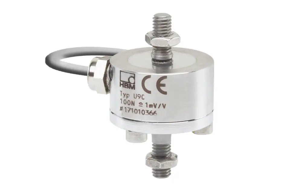 Produktfoto 1 von HBM Messtechnik 1-U9C/100N, Miniatur-Zug/Druckkraftaufnehmer U9C/100N