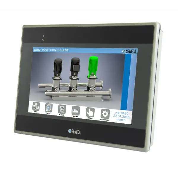 Produktfoto 1 von SENECA VISUAL4, HMI 7“ TFT Display, 1xETH, 128MB Flash, UL, Atex Zone 2