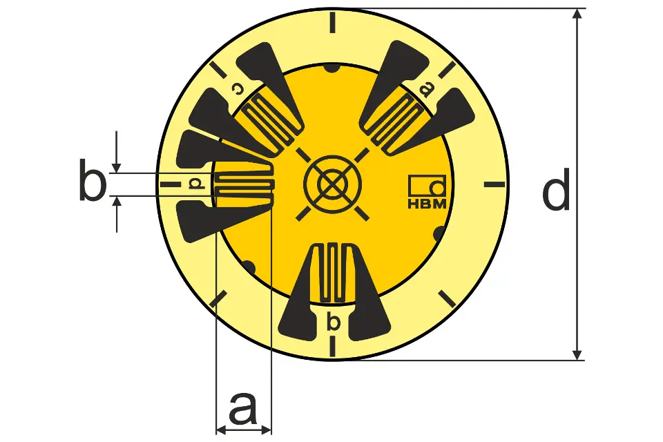 Produktfoto 1 von HBM Messtechnik DMS 1.5/120S VY61, Spezielle DMS, P\n: 1-VY61-1.5/120S