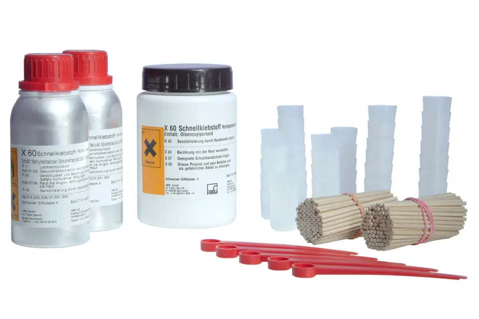 Produktfoto 1 von HBM Messtechnik 1-X60-NP, 2-Komp.-Schnellklebstoff X60, Großp.