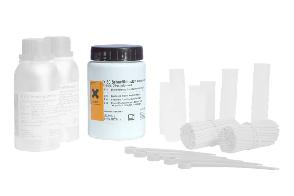 Produktfoto 1 von HBM Messtechnik 1-X60/A-NP, Schnellklebstoff X60/Komp. A - 400 g