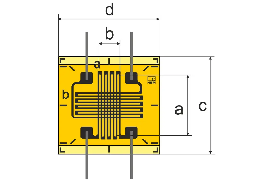 Produktfoto 1 von HBM Messtechnik DMS 10/120 XY93, T-Rosetten-DMS für die SA, P\n: 1-XY93-10/120