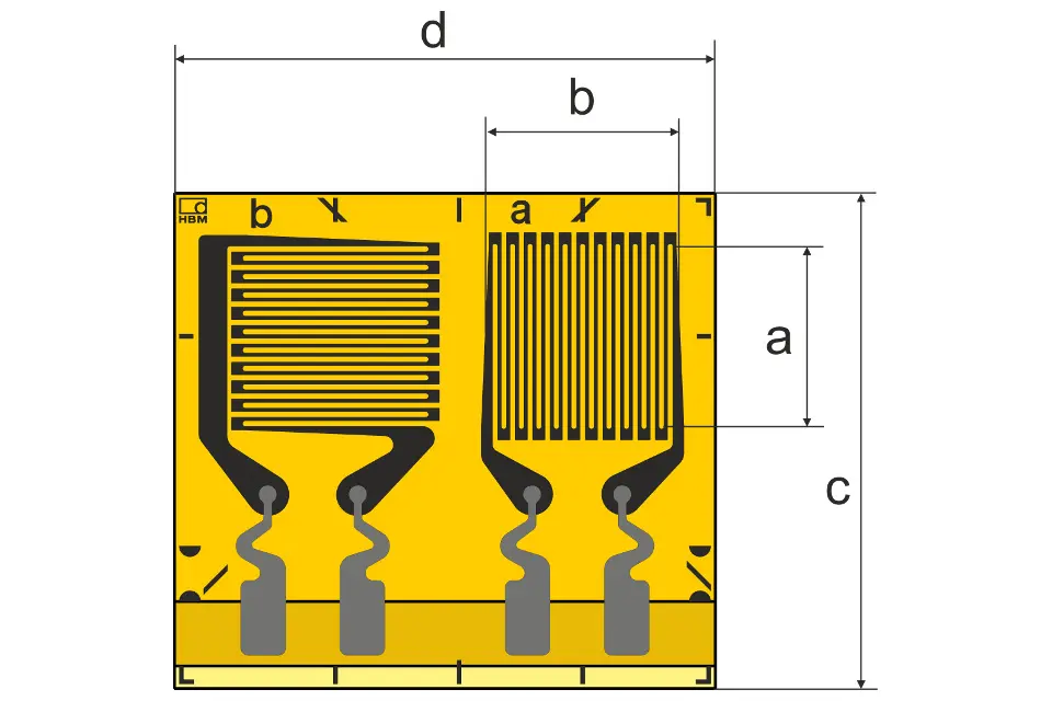 Produktfoto 1 von HBM Messtechnik 1-XY103-3/120, New Mat. 1-TY13-3/120GE, T-Rosetten-DMS f. die SA