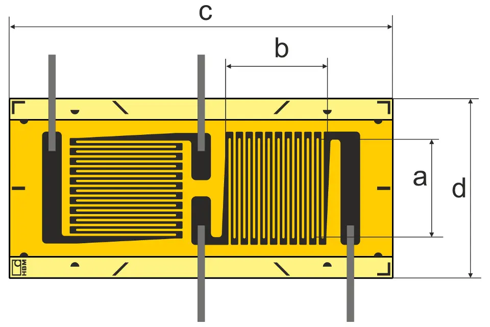 HBM Messtechnik 1-XY18-3/120, New Mat. 1-TY48-3/120LE, T-Rosetten-DMS für die SA