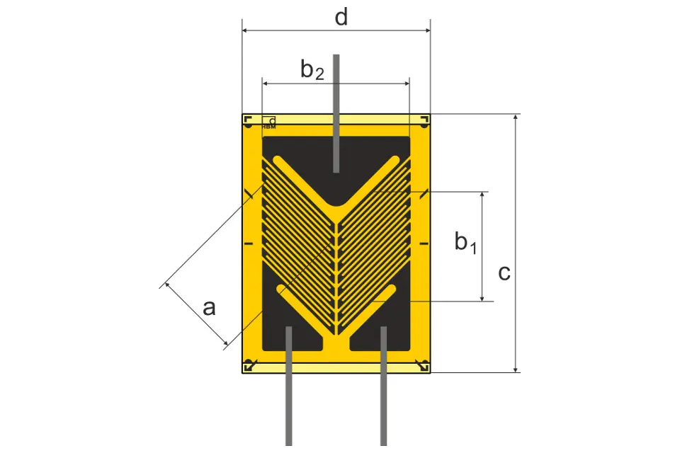 Produktfoto 1 von HBM Messtechnik DMS 3/120 XY27, Scher-/Torsions-DMS f. die SA, P\n: 1-XY27-3/120
